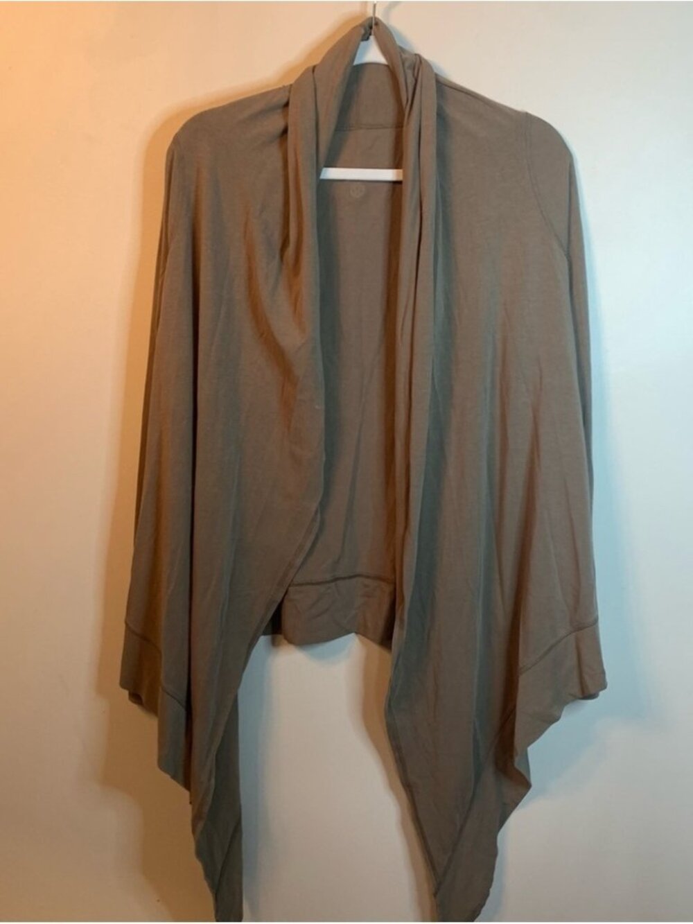 Lululemon Tan Wrap Cardigan Drape